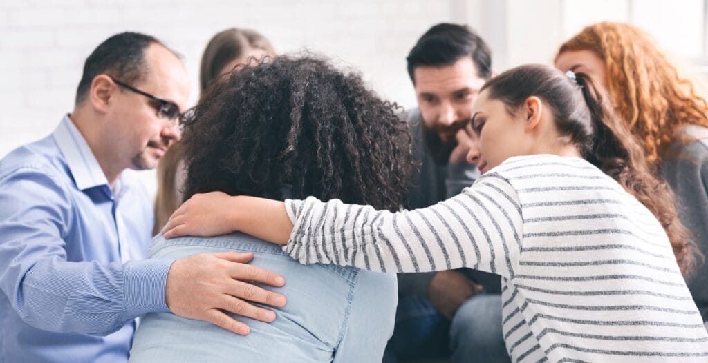 Woman getting help after she found out how long it does take to get addicted to alcohol